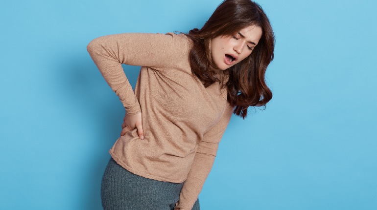 Possible reasons for back pain: Pinched Nerve or Degenerated Disc.